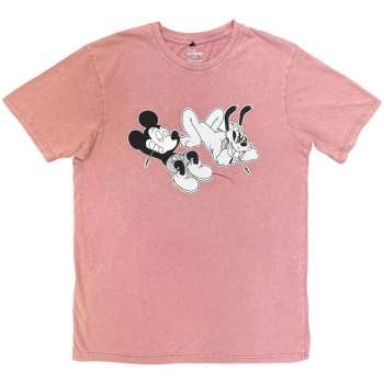 Merch Disney: Stone Wash Póló Mickey & Pluto Relax