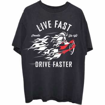 Merch Disney: Póló 101 Dalmations Cruella Live Faster