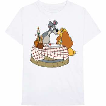 Merch Disney: Póló Lady & The Tramp - Kissing Pose 