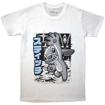 Merch Disney: Póló Stitch Jump Black & White