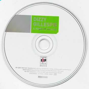 CD Dizzy Gillespie: A Night In Tunisia