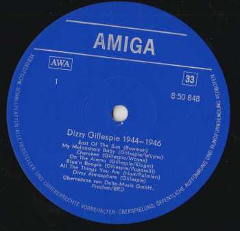LP Dizzy Gillespie: Dizzy Gillespie 1944–1946