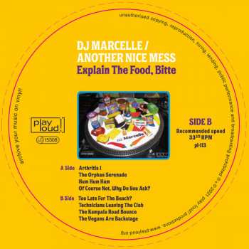 LP DJ Marcelle/Another Nice Mess: Explain The Food, Bitte