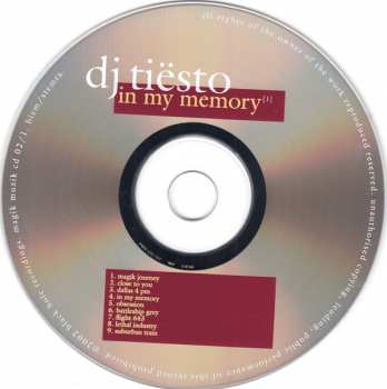 2CD DJ Tiësto: In My Memory