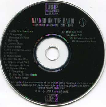 5CD/Dobozkészlet Django Reinhardt: Django On The Radio (Transcribed Broadcasts From The Greatest Jazz Guitarist Of His Era)