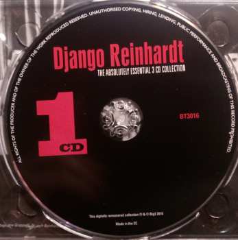 3CD Django Reinhardt: The Absolutely Essential 3 CD Collection