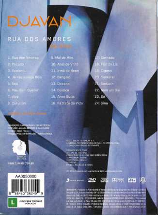 DVD Djavan: Rua Dos Amores - Ao Vivo DIGI