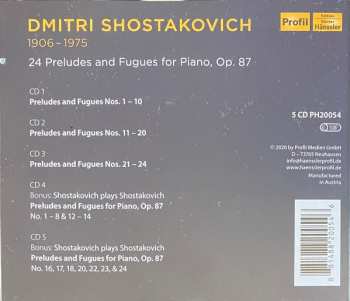 5CD/Dobozkészlet Dmitri Shostakovich: 24 Preludes And Fugues For Piano, Op. 87