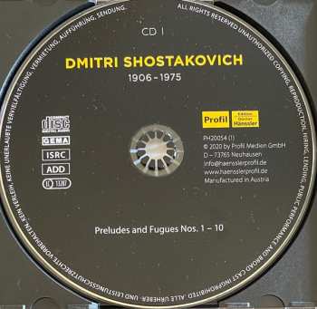 5CD/Dobozkészlet Dmitri Shostakovich: 24 Preludes And Fugues For Piano, Op. 87