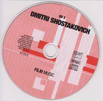 3CD Dmitri Shostakovich: Jazz & Ballet Suites • Film Music