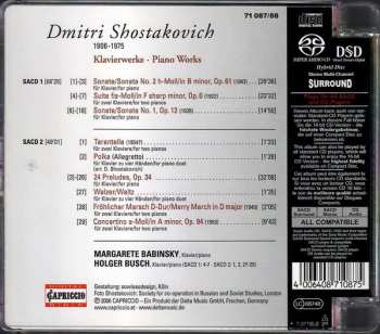 2SACD Dmitri Shostakovich: Klavierwerke - Piano Works