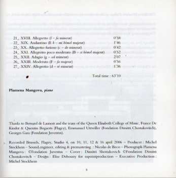 CD Dmitri Shostakovich: Piano Sonata Nº 2 / 24 Preludes 