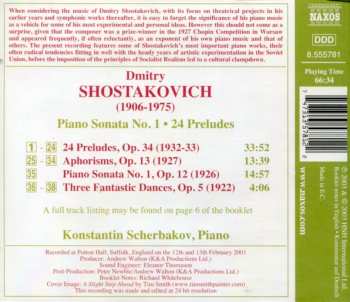 CD Dmitri Shostakovich: Piano Sonata No. 1 • 24 Preludes