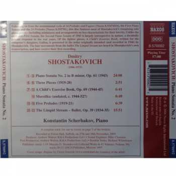CD Dmitri Shostakovich: Piano Sonata No. 2 / The Limpid Stream / A Child's Exercise Book