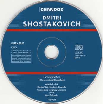 CD Dmitri Shostakovich: Symphony No. 6 · The Execution Of Stepan Razin