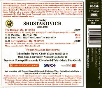 CD Dmitri Shostakovich: The Bedbug, Love And Hate