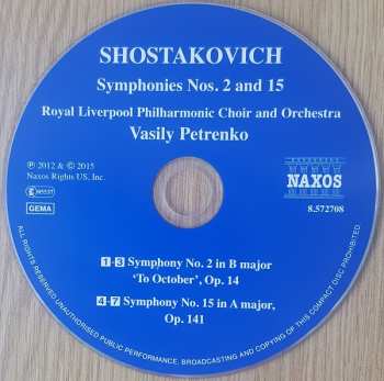 11CD/Dobozkészlet Dmitri Shostakovich: The Complete Symphonies
