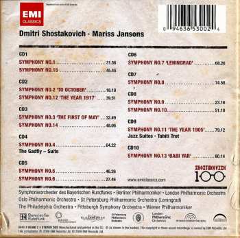 10CD/Dobozkészlet Dmitri Shostakovich: The Complete Symphonies - Sämtliche Symphonien - L'Intégrale Des Symphonies