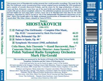 CD Dmitri Shostakovich: The Girlfriends (Complete) • Salute To Spain / Rule, Britannia! • Symphonic Movement (1945)