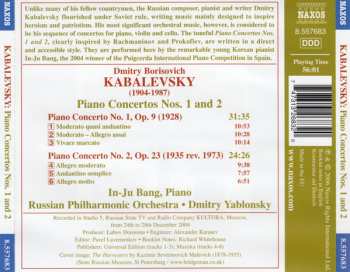 CD Dmitry Kabalevsky: Piano Concertos Nos. 1 and 2