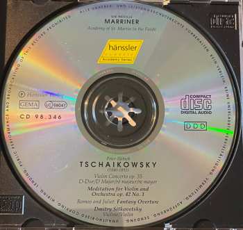CD Pyotr Ilyich Tchaikovsky: Concerto For Violin And Orchestra