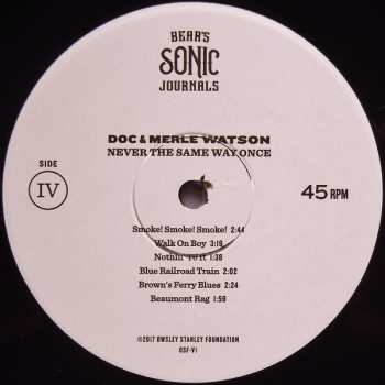 2LP Doc & Merle Watson: Never The Same Way Once • Live At The Boarding House • Thursday, May 2, 1974
