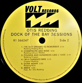 LP Otis Redding: Dock Of The Bay Sessions