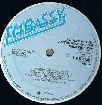 LP Dr. Hook & The Medicine Show: Sylvia's Mother