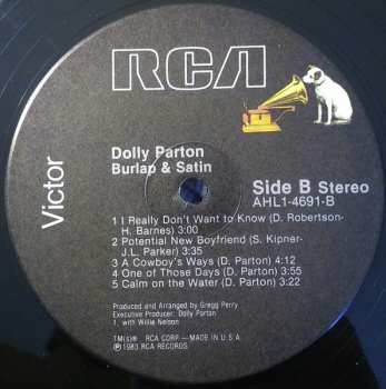 LP Dolly Parton: Burlap & Satin