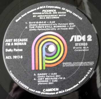 LP Dolly Parton: Just Because I'm A Woman