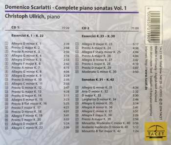 2CD Domenico Scarlatti: Complete Piano Sonatas.  Volume 1. Essercizi K. 1- K. 30. Sonatas K. 31 - K. 42.
