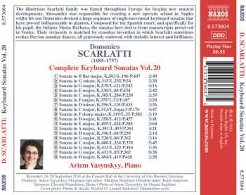 CD Domenico Scarlatti: Complete Keyboard Sonata Vol. 20