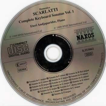 CD Domenico Scarlatti: Complete Keyboard Sonatas Vol. 1