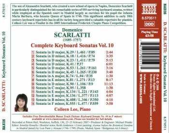 CD Domenico Scarlatti: Complete Keyboard Sonatas Vol. 10