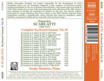 CD Domenico Scarlatti: Complete Keyboard Sonatas Vol. 18