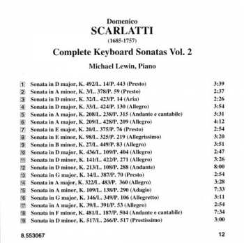 CD Domenico Scarlatti: Complete Keyboard Sonatas Vol. 2