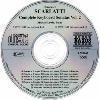 CD Domenico Scarlatti: Complete Keyboard Sonatas Vol. 2