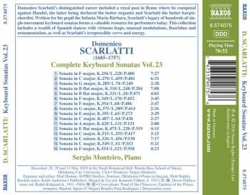 CD Domenico Scarlatti: Complete Keyboard Sonatas Vol. 23