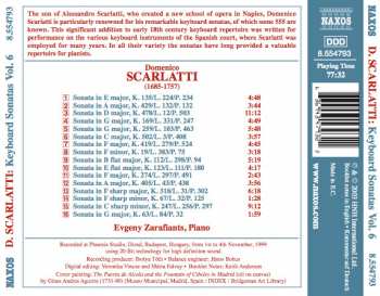 CD Domenico Scarlatti: Complete Keyboard Sonatas Vol. 6
