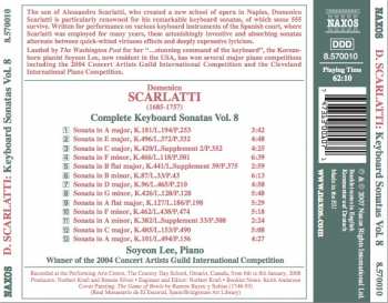 CD Domenico Scarlatti: Complete Keyboard Sonatas Vol. 8
