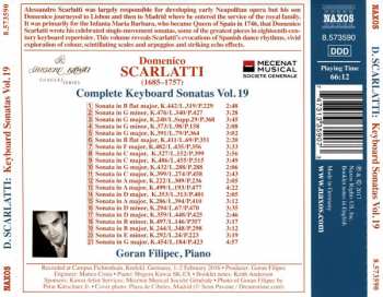 CD Domenico Scarlatti: Complete Keyboard Sonatas Vol.19 