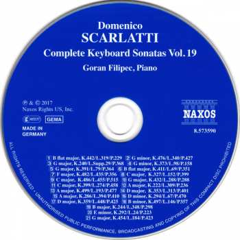 CD Domenico Scarlatti: Complete Keyboard Sonatas Vol.19 