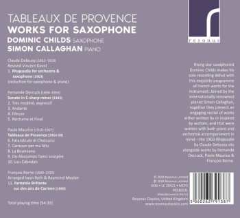 CD Simon Callaghan: Tableaux de Provence: Works For Saxophone