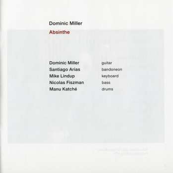 CD Dominic Miller: Absinthe