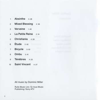 CD Dominic Miller: Absinthe