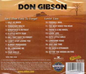 CD Don Gibson: Am I That Easy To Forget / Lovin' Lies