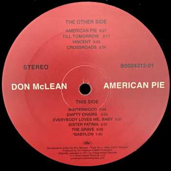LP Don McLean: American Pie