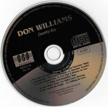 2CD Don Williams: You're My Best Friend / Harmony / Country Boy