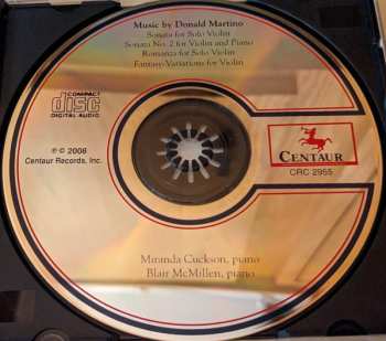 CD Miranda Cuckson: Music by Donald Martino