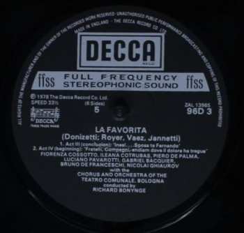 3LP/Dobozkészlet Ileana Cotrubas: La Favorita